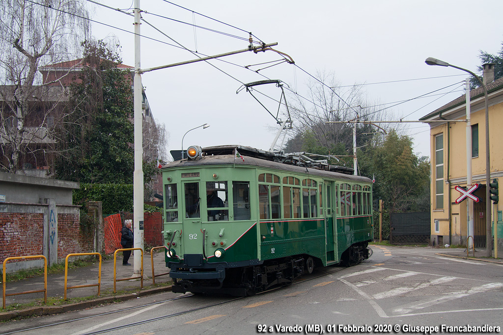 Tram Interurbano ATM con Elettromotrice 92 Reggio Emilia Foto Giuseppe Francabandiera