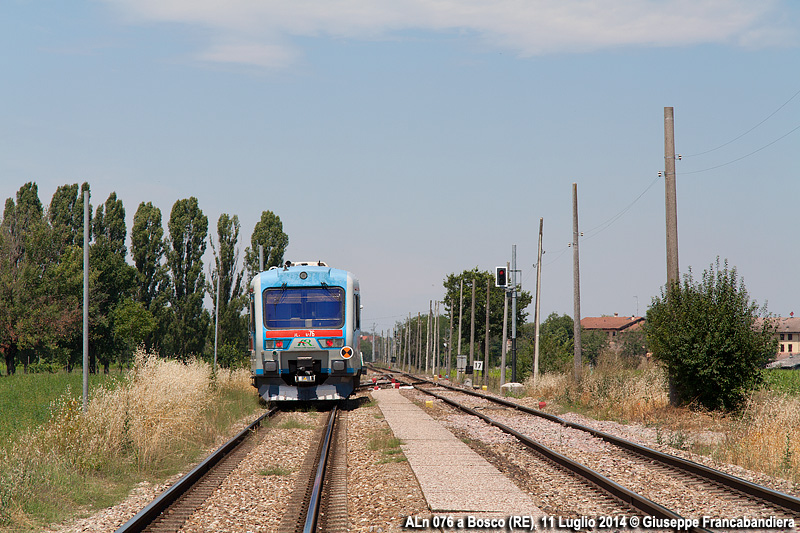 Treno FER con Automotrice Diesel ALn 076 Turca Foto Giuseppe Francabandiera