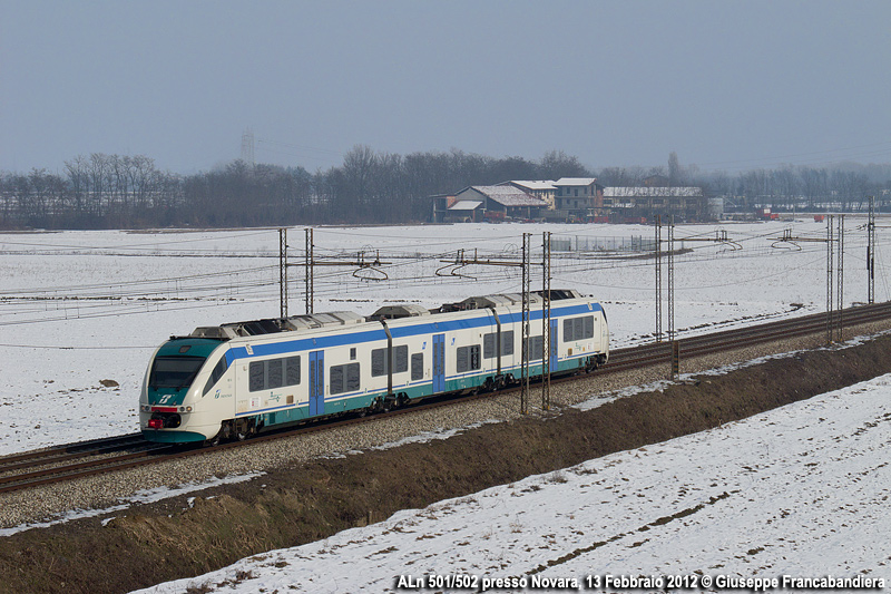 Treno Regionale Trenitalia con Minuetto Diesel ALn 501/502 Foto Giuseppe Francabandiera